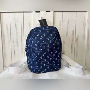 SALE KENDALL & KYLIE mini Anchor backpack blue with white anchors